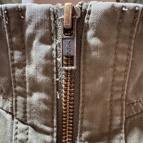 JCrew Boyfriend Utility Cargo Jacket Olive Green medium 100%cotton.Megan Markel - Picture 16 of 16